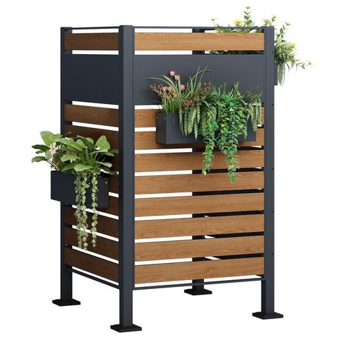 Kliko ombouw - 3 panelen - 91x91x150 cm - antraciet, hout..., Doe-het-zelf en Verbouw, Adembescherming, Nieuw, Ophalen of Verzenden