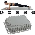 Sportvloer fitnessapparatuur - 50 x 50 cm - 8 stuks - grijs, Nieuw, Ophalen of Verzenden
