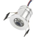 LED Mini Spot Dimbaar - 3W - Zilver - Aluminium - Ø31mm, Huis en Inrichting, Lampen | Spots, Metaal of Aluminium, Nieuw, Ophalen of Verzenden