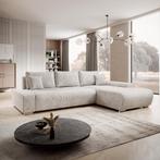 Sofa Iseo - Rechts - Met slaapfunctie - Beige, Huis en Inrichting, Banken | Bankstellen, Verzenden, Nieuw