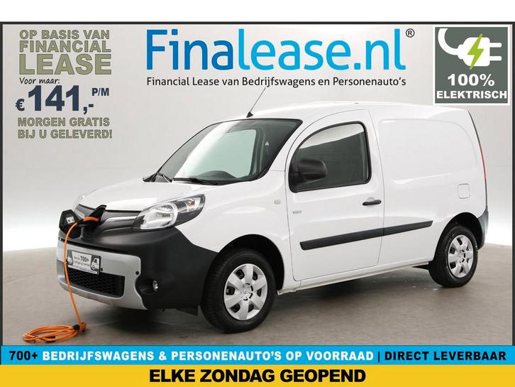 Renault Kangoo Z.E. 33 kWh Huur-Accu SOH 94% Elektrisch, Auto's, Bestelauto's, Lease, Automaat, Elektrisch, Renault, Wit, Verzenden