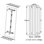 Elektrische Radiator BWS Boss Met Wifi 2000W 160x54.4 cm Wit, Ophalen of Verzenden, Nieuw