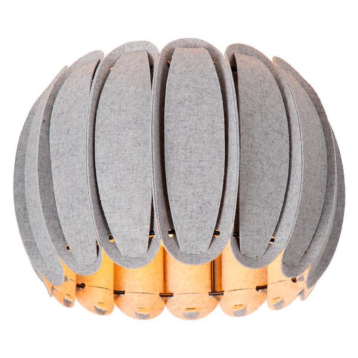 Grijze plafonnière modern, Spencer, Huis en Inrichting, Lampen | Plafondlampen, Nieuw, Stof, Ophalen of Verzenden