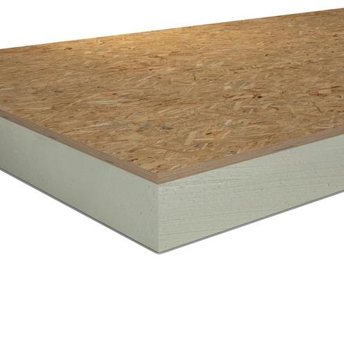 PIR+OSB 1200x600x100+9mm Recht Rd:4.54 (=0,72 mÂ²), Doe-het-zelf en Verbouw, Isolatie en Afdichting, Nieuw, Minder dan 4 cm, Hardschuim (Pir)