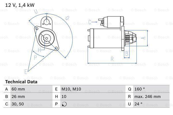 Startmotor / Starter MERCEDES-BENZ VIANO (3,0,3.2), Auto-onderdelen, Motor en Toebehoren, Nieuw, Ophalen of Verzenden