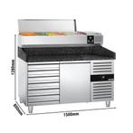 GGM Gastro | Pizza koelwerkbank PREMIUM - 1500x800mm - met 1, Verzenden, Nieuw in verpakking