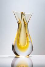 Murano, Fornace Mian - Vaas -  Sommerso  - Glas, Antiek en Kunst, Kunst | Designobjecten