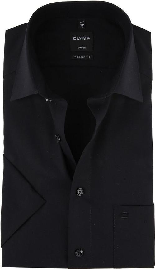 OLYMP Overhemd Luxor Zwart maat 46 Heren, Kleding | Heren, Overhemden, Zwart, Nieuw, Verzenden