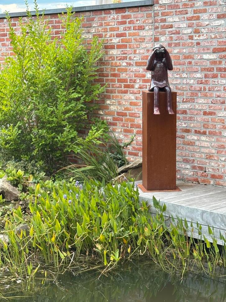 Sokkels - Zuilen van Cortenstaal, Tuin en Terras, Tuinbeelden, Nieuw, Verzenden