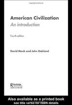 American Civilization 9780415358316 David Mauk, Verzenden, Gelezen, David Mauk