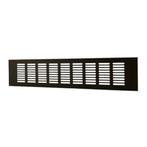 Europlast aluminium plintrooster zwart 500 x 120mm - RA1250B, Doe-het-zelf en Verbouw, Ventilatie en Afzuiging, Ophalen of Verzenden