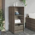 vidaXL Tuinkast 50x55x115 cm poly rattan grijs, Verzenden, Nieuw