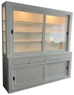 Witte strakke buffetkast Petten 220cm led verlichting, Ophalen of Verzenden, Nieuw