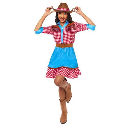 Cowgirl Kostuum Delilah met Hoed, Kleding | Dames, Carnavalskleding en Feestkleding, Nieuw, Ophalen of Verzenden