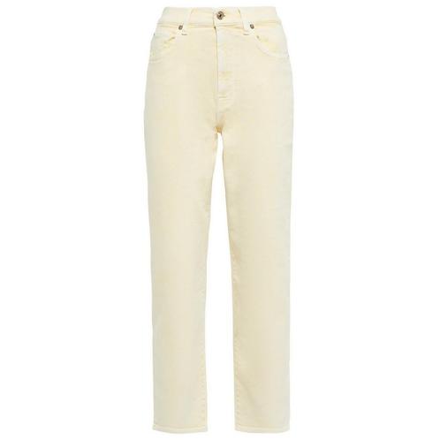 7 for all Mankind • gele cropped jeans Malia • 29, Kleding | Dames, Broeken en Pantalons, Geel, Nieuw, Verzenden