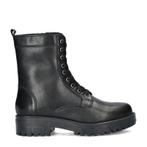 Cafe Moda veterboots voor dames in het Zwart, Verzenden, Zwart, Cafe Moda, Lage of Enkellaarzen