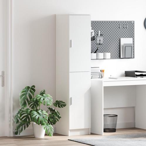 vidaXL buffetkast Wit 35x39x168 cm Gemaakt van Geengineerd, Huis en Inrichting, Kasten | Buffetkasten, Nieuw, Minder dan 50 cm