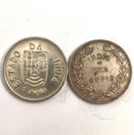 Portugees-India. 2 Silver 1 Rupia Coins - Republic (Lisboa