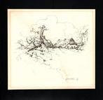 Anton Pieck ( 1895-1987 ) - Oude boom voor boerderij