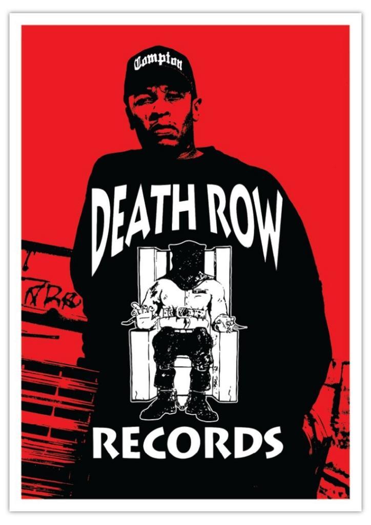 Posters - Poster Dr. Dre - Death Row Records, Verzamelen, Muziek, Artiesten en Beroemdheden, Zo goed als nieuw, Verzenden