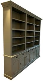 Boekenkast Engels groen  Brummen 260 x 240cm, Ophalen of Verzenden, Nieuw