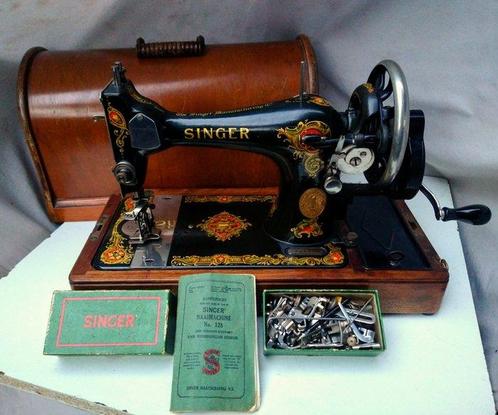 Singer 128K (1922)   Naaimachine - Hout, IJzer, Staal - Met, Antiek en Kunst, Curiosa en Brocante