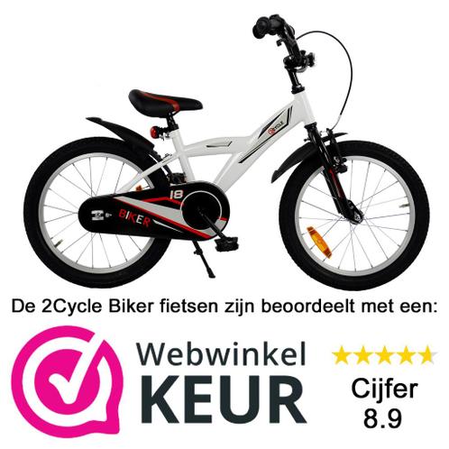 Rationalisatie Verbeelding Caius ≥ 2Cycle Biker Kinderfiets - 18 inch - Wit — Fietsen | Jongens — Marktplaats