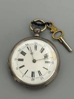Antike - Biedermeier-Taschenuhr um 1850, Schlüsselaufzug,, Sieraden, Tassen en Uiterlijk, Horloges | Heren, Nieuw