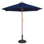 Parasol rond donkerblauw 3 meter Bolero, Verzenden, Nieuw in verpakking