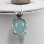 Hanger Platina - 29.41ct. tw. Aquamarijn - Diamant - Elegant, Sieraden, Tassen en Uiterlijk, Antieke sieraden