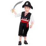Piraat Kostuum Zwart Rood Jongen, Nieuw, Verzenden