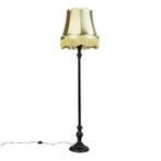 Vloerlamp zwart met Granny kap groen - Classico, Huis en Inrichting, Lampen | Vloerlampen, Nieuw, Overige materialen, Klassiek / Antiek