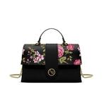 Eco gerecycled leer schouder tas - handvatten en ketting, Nieuw