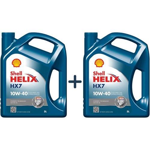 Shell Aanbieding: 2 X Helix Hx7 10W40 5L, Auto diversen, Onderhoudsmiddelen, Verzenden
