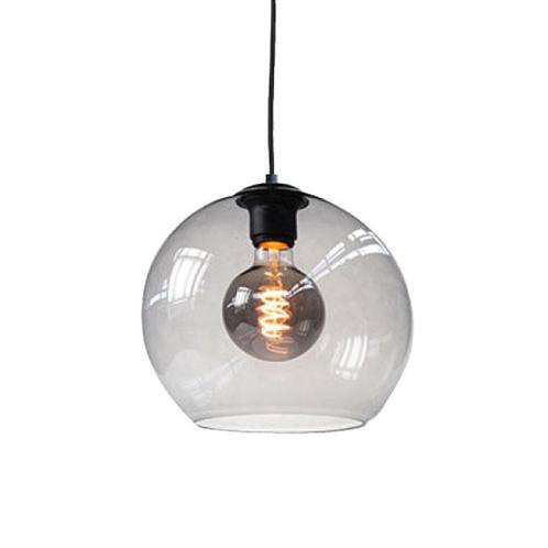 Highlight | Glazen lampenkap 20 cm | Grijs glas, Huis en Inrichting, Lampen | Hanglampen, Glas, Ophalen of Verzenden