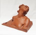 Beeld, Buste van vrouw - 25 cm - Terracotta, Antiek en Kunst, Antiek | Glas en Kristal