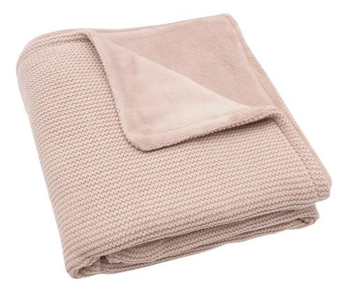 Jollein Basic Knit Wild Rose / Fleece 75 x 100 cm Wiegdeken, Kinderen en Baby's, Dekens, Slaapzakjes en Inbakerproducten, Nieuw