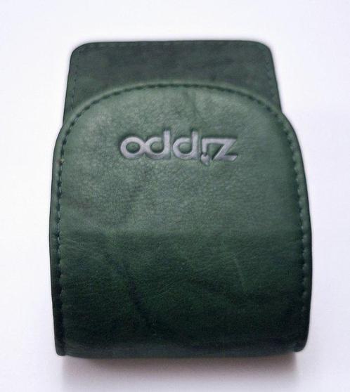 Zippo, Pitillera Zippo de cuero verde - Sigarettendoos -, Verzamelen, Rookartikelen, Aanstekers en Luciferdoosjes