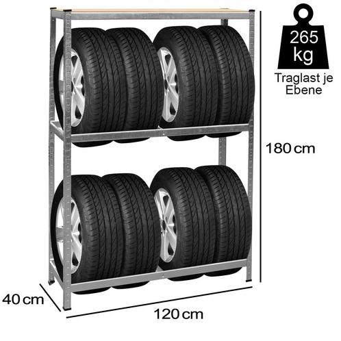 Monzana Bandenrek Staal gegalvaniseerd 795kg (Auto-Fiets), Auto diversen, Auto-accessoires, Nieuw, Verzenden