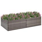 vidaXL Plantenbak 157x80x40 cm poly rattan grijs, Tuin en Terras, Bloembakken en Plantenbakken, Kunststof, 100 cm of meer, Verzenden