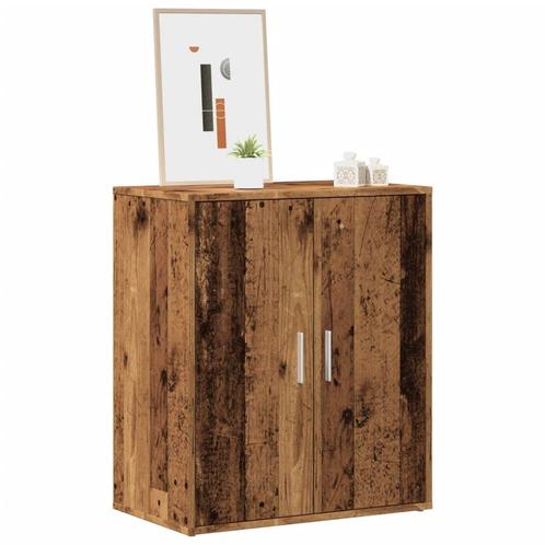 vidaXL Schoenenkast 60x35x70 cm bewerkt hout oud houtkleurig, Huis en Inrichting, Kasten | Schoenenrekken, Nieuw, Verzenden