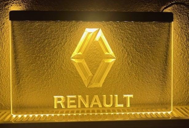 Renault neon bord lamp LED verlichting reclame lichtbak, Verzamelen, Merken en Reclamevoorwerpen, Nieuw, Verzenden