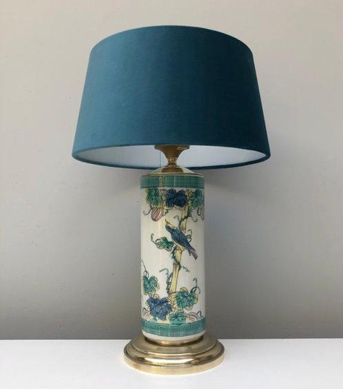 Tafellamp - Messing, Porselein, Antiek en Kunst, Kunst | Designobjecten