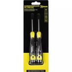 Benson 2-delige precisie schroevendraaierset - plat - SL2..., Ophalen of Verzenden, Nieuw