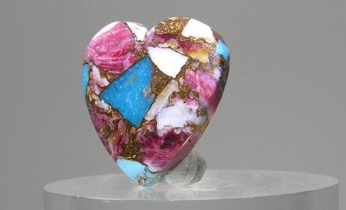 Turquoise Cabochon - Hoogte: 22 mm - Breedte: 22 mm- 3.62 g, Verzamelen, Mineralen en Fossielen