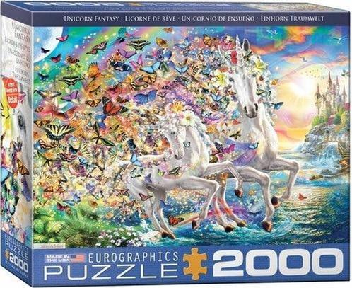 Unicorn Fantasy Puzzel (2000 stukjes) | Eurographics -, Hobby en Vrije tijd, Denksport en Puzzels, Nieuw, Verzenden