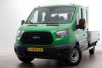Ford Transit 350 2.0 TDCI 130pk E6 RWD D.C. Open Laadbak Tre, Auto's, Bestelauto's, Gebruikt, Euro 6, Dealer onderhouden, Ford