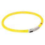 LED EASYDOG halsband - geel - inkortbaar 20 tot 70 CM - opla, Dieren en Toebehoren, Hondenhalsbanden en Penningen, Nieuw, Verlicht