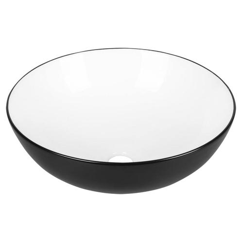 Waskom Differnz Duo 39.5x13.5cm Keramiek Zwart, Doe-het-zelf en Verbouw, Sanitair, Ophalen of Verzenden