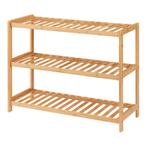 [en.casa] Schoenenrek Dammfleth 55x67,5x27 cm bamboe, Huis en Inrichting, Kasten | Schoenenkasten, Verzenden, Nieuw